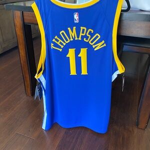 Brand new Thompson NBA collectible sports jersey. Golden State Warriors
